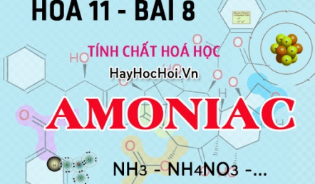 Tính chất hoá học, cấu tạo phân tử của Amoniac NH3, Muối Amoni - hoá 11 bài 8